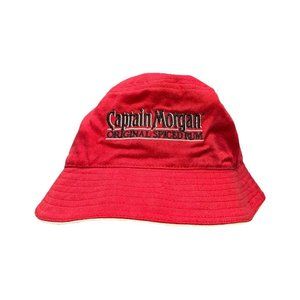 Vintage Captain Morgan Red Fishing Bucket Hat